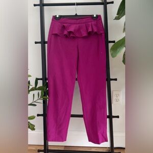 J. Crew Ruffle Trousers